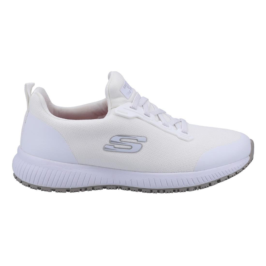 Skechers Womens Slip Resistant Squad Trainers White 39