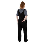 Southside Cotton Canvas Bib & Brace Dungarees Black XL