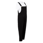 Southside Cotton Canvas Bib & Brace Dungarees Black XL