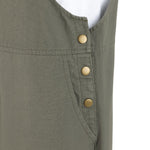 Southside Cotton Canvas Bib & Brace Dungarees Khaki L
