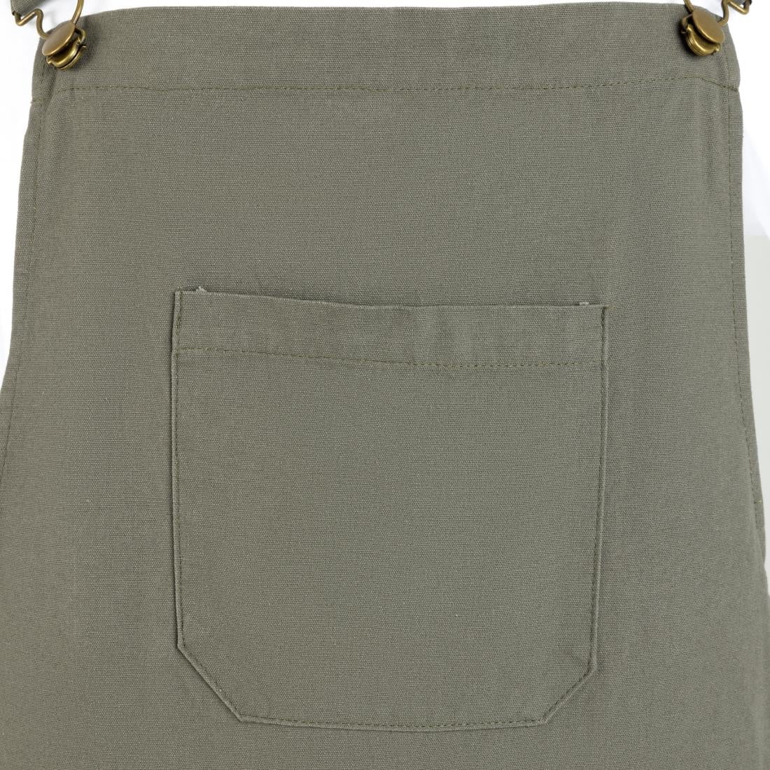 Southside Cotton Canvas Bib & Brace Dungarees Khaki XL