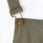 Southside Cotton Canvas Bib & Brace Dungarees Khaki L