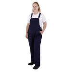 Southside Cotton Canvas Bib & Brace Dungarees Navy Blue L
