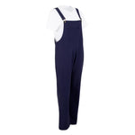 Southside Cotton Canvas Bib & Brace Dungarees Navy Blue S