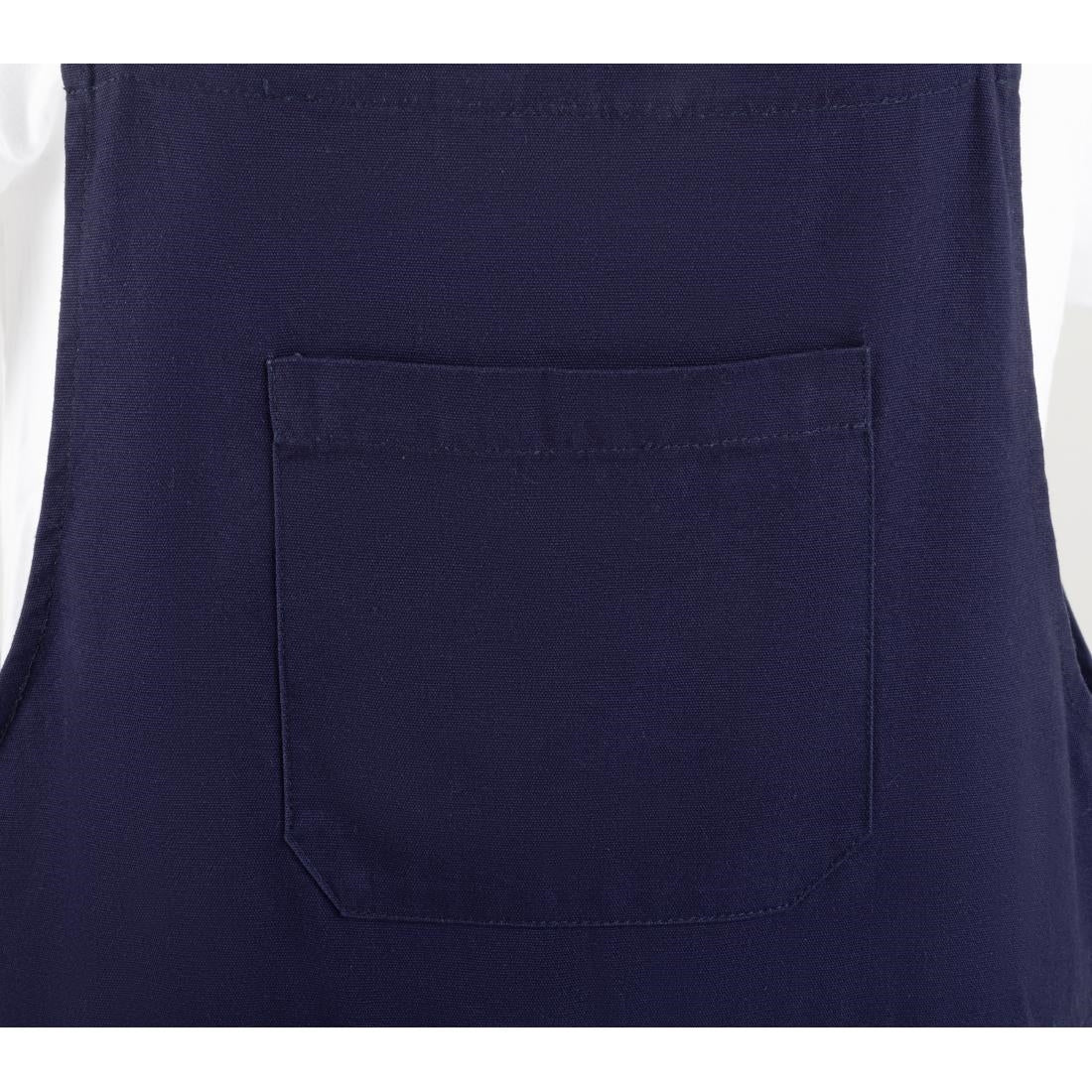 Southside Cotton Canvas Bib & Brace Dungarees Navy Blue L