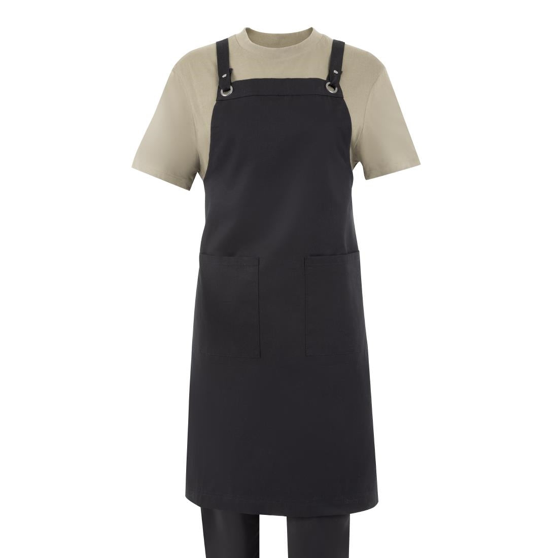 Southside Cotton Canvas Bib Apron Black