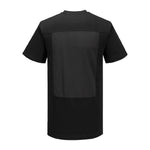 Portwest Cotton Mesh Air Chef T-Shirt Black Small