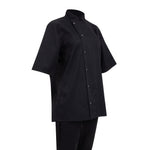 Southside Oakland Lyocell and Cotton Short Sleeve Chefs Jacket Black Size S