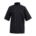 Southside Oakland Lyocell and Cotton Short Sleeve Chefs Jacket Black Size S