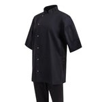 Southside Oakland Lyocell and Cotton Short Sleeve Chefs Jacket Black Size S