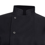 Southside Oakland Lyocell and Cotton Short Sleeve Chefs Jacket Black Size S