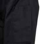 Southside Oakland Lyocell and Cotton Short Sleeve Chefs Jacket Black Size S