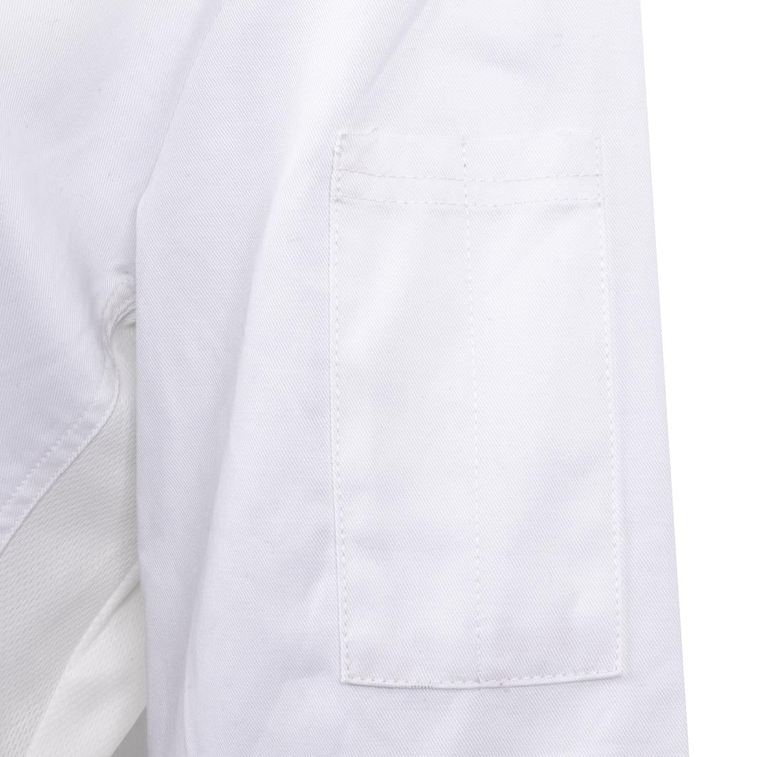 Southside Oakland Lyocell and Cotton Short Sleeve Chefs Jacket White Size XL