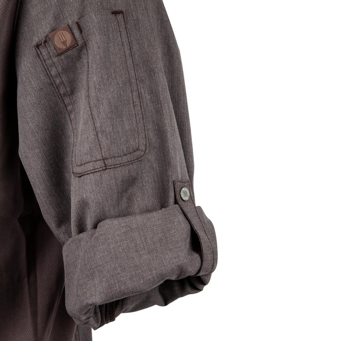 Unisex Chef Works Hartford Unisex Chef Jacket Graphite S