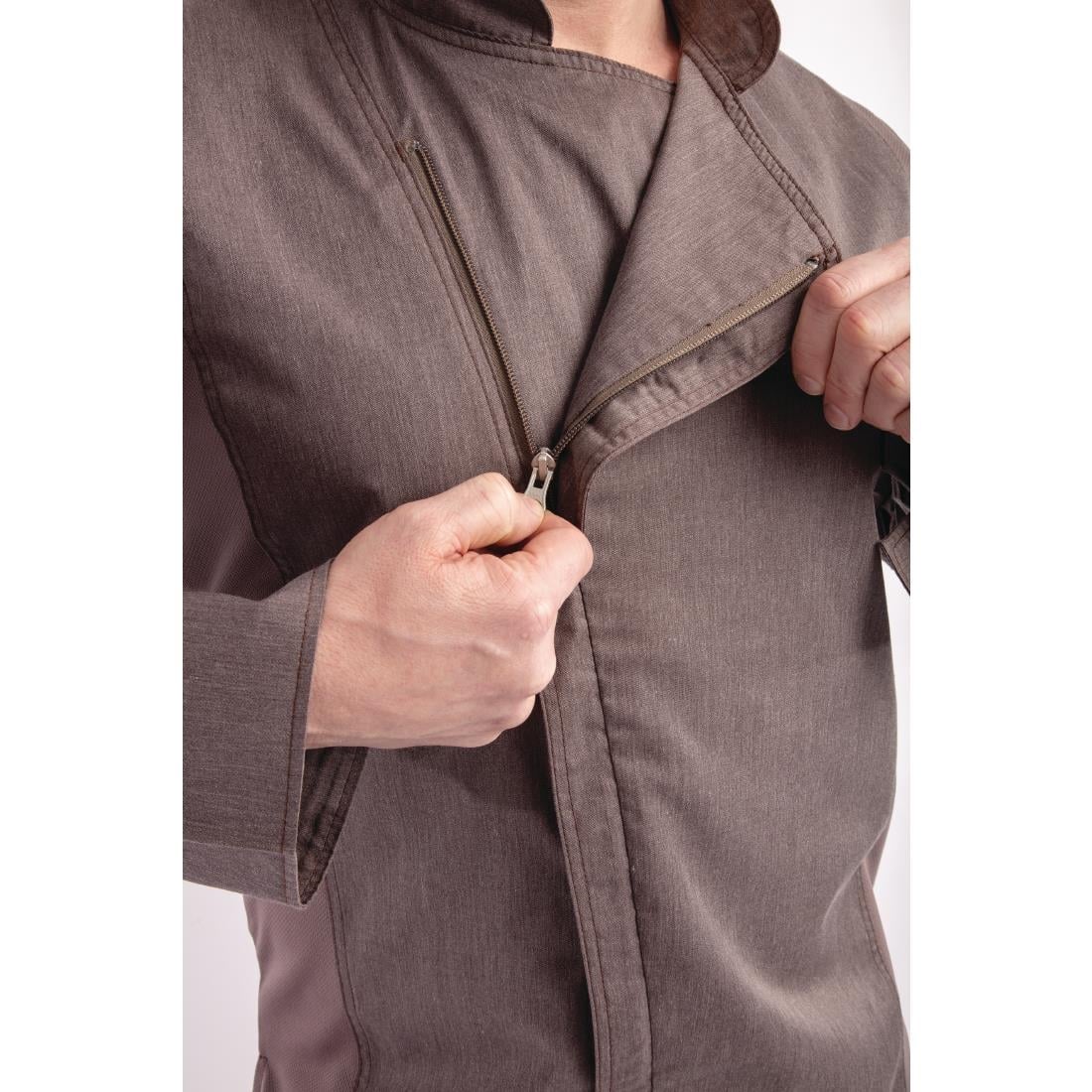 Unisex Chef Works Hartford Unisex Chef Jacket Graphite S