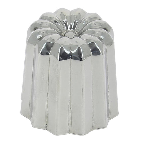 DeBuyer Stainless Steel Canele Fluted Mould 55mm