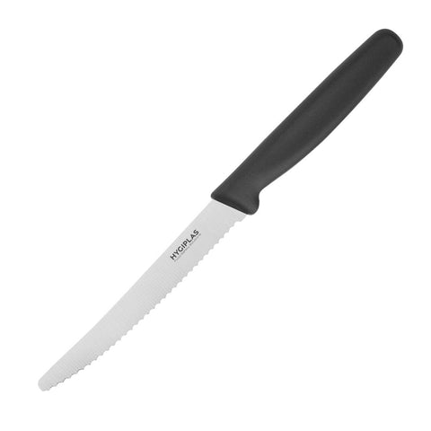 Hygiplas Serrated Tomato Knife Black 10.5cm product image