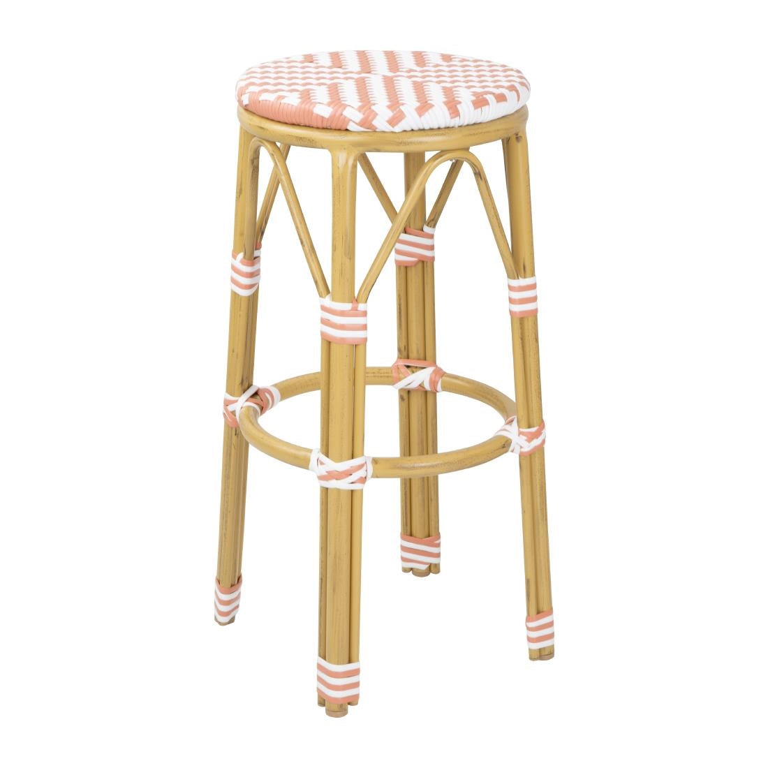 Bolero Parisian Style PE Rattan Bar Stools product image
