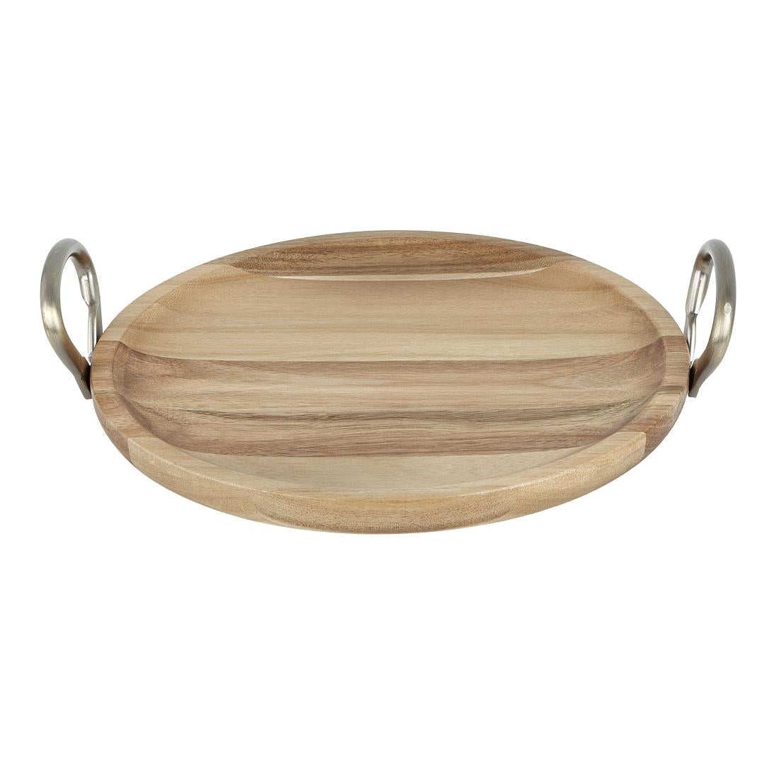Olympia Round Dish Acacia Wood With Metal product image