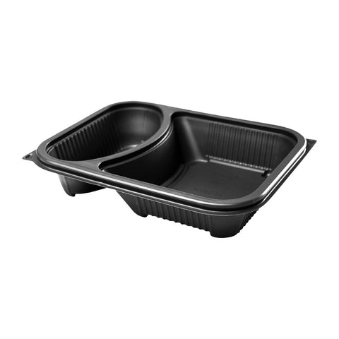 Faerch Hot Deli Deluxe 2 Compartment Takeaway Containers (Pack of 365)