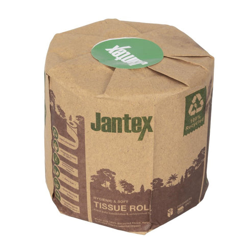 Jantex Green 100% Recycled Wrapped Toilet Roll 3ply 260 Sheets (36 Pack)