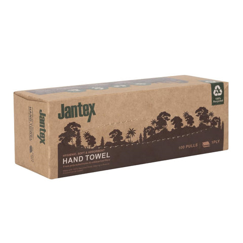 Jantex Green 100% Recycled Hand Towel 1ply product image