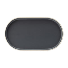 Utopia Forma Charcoal Platters 310x175mm (Pack of 6)