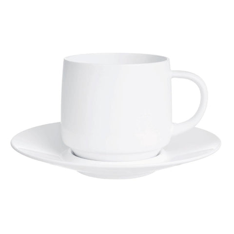 Arcoroc Intensity White Baril Saucers 140mm (Pack of 24)