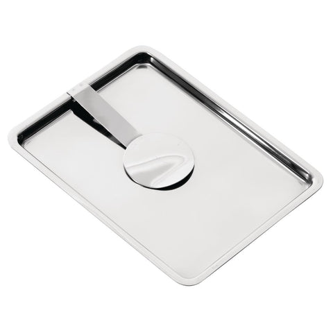 Olympia Curved Stainless Steel Tip Tray product image