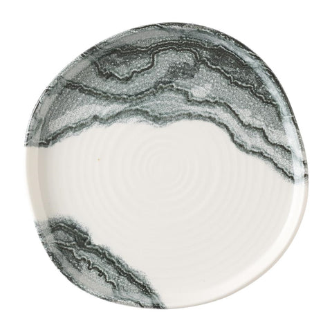 Churchill Tide Black Organic Walled Plates 203mm (Pack of 6)