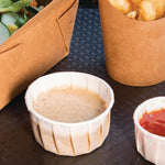 4 Aces Recyclable Paper Sauce Pots Large 112ml (250 Pack)
