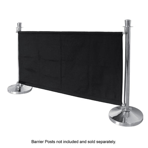 Bolero Black Canvas Barrier - Advantage Catering Equipment
