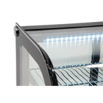 Polar G-Series Energy Efficient Countertop Food Display Fridge Black 160Ltr