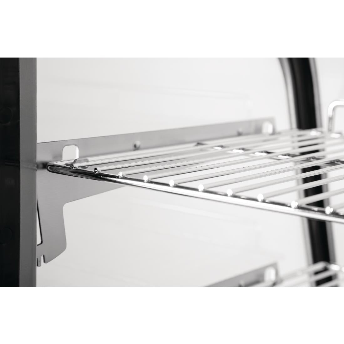 Polar G-Series Energy Efficient Countertop Food Display Fridge Black 160Ltr