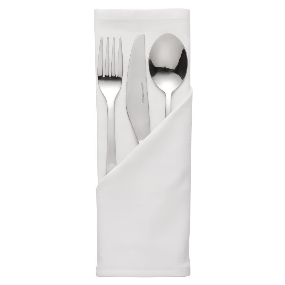 Occasions Polyester Napkins White (10 Pack)