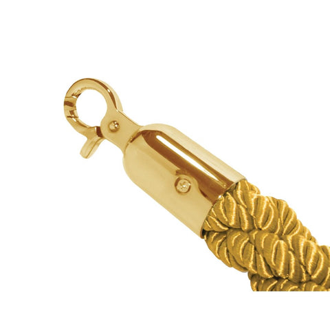Bolero Gold Twist Barrier Rope 1.5m - Advantage Catering Equipment