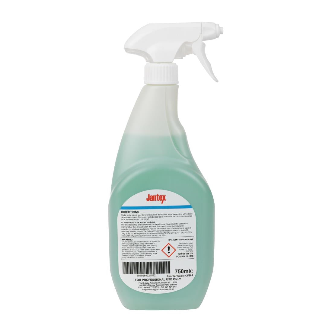 Jantex Washroom Cleaner Ready To Use 750ml