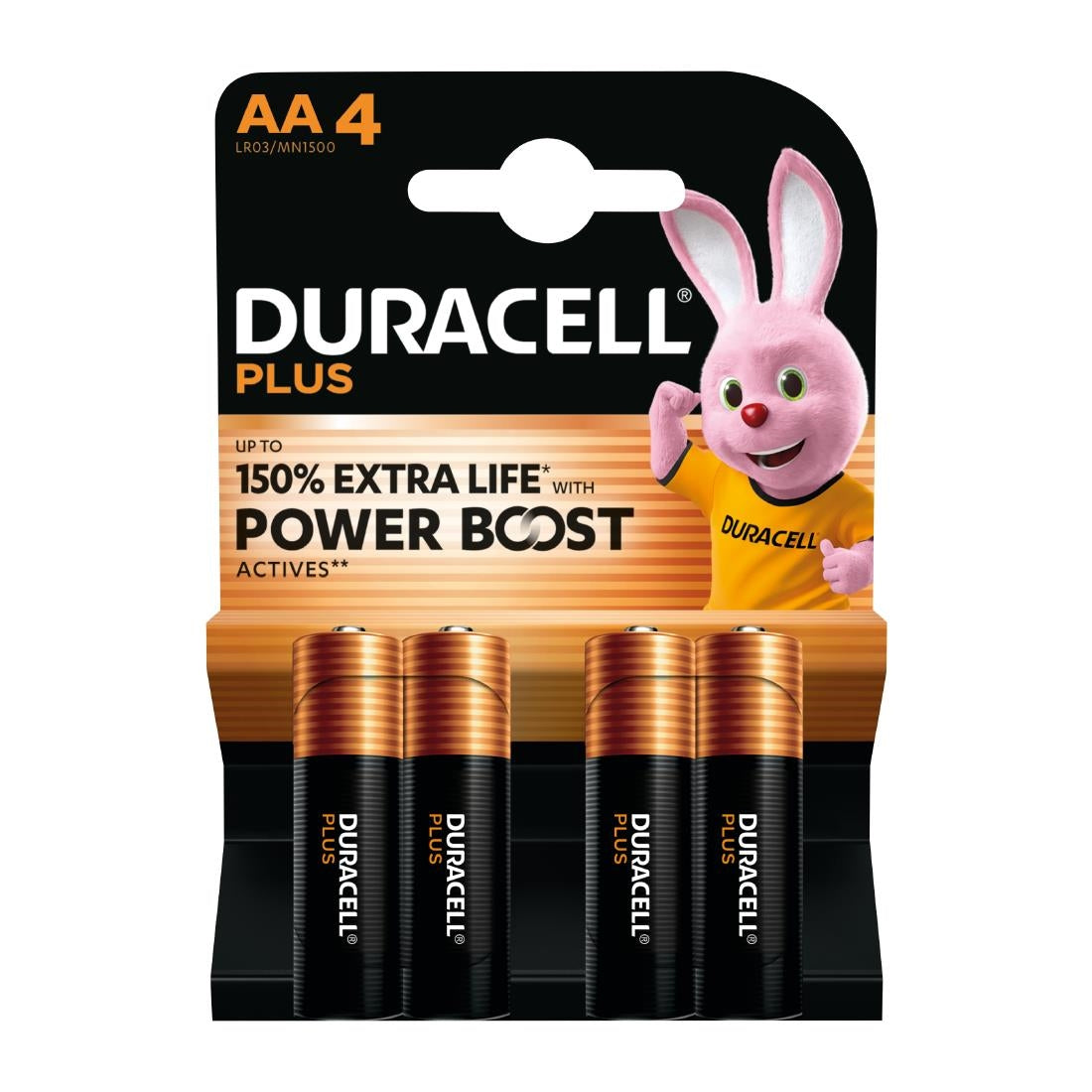 Duracell Plus AA 1.5V Batteries (4 Pack)