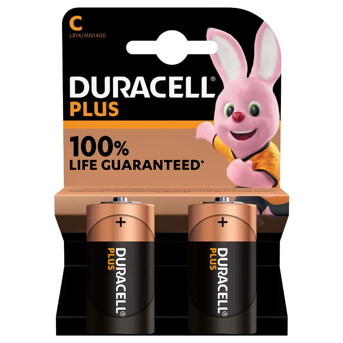 Duracell Plus C 1.5V Batteries (2 Pack)