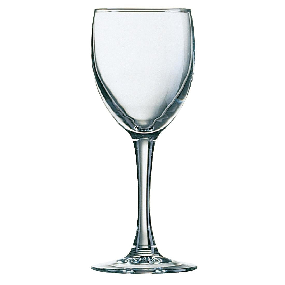 Arcoroc Princesa Wine Glasses 230ml CE Marked at 175ml (48 Pack)
