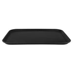 Beaumont Plastic Rectangular Non-Slip Tray Black 381x512mm