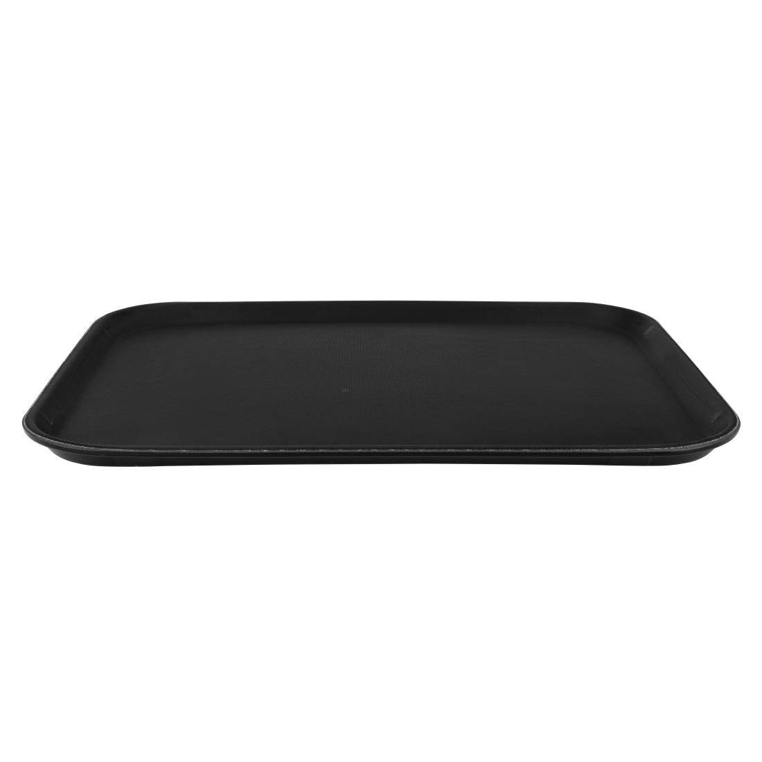 Beaumont Plastic Rectangular Non-Slip Tray Black 381x512mm