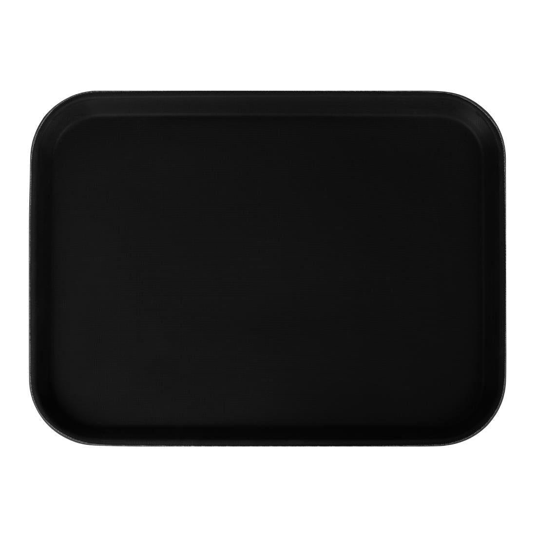 Beaumont Plastic Rectangular Non-Slip Tray Black 381x512mm
