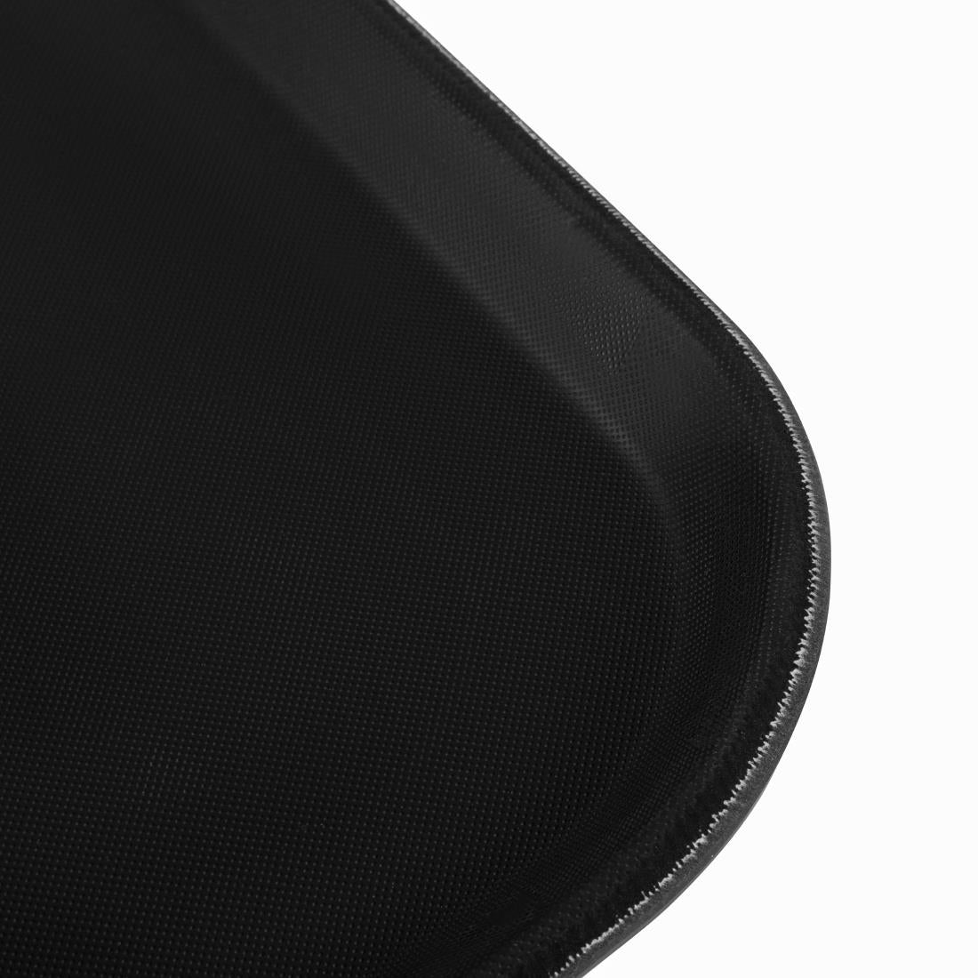 Beaumont Plastic Rectangular Non-Slip Tray Black 381x512mm