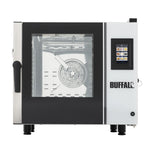 Buffalo Freestanding Smart Touchscreen Compact Combi Oven  6 x GN 1/1 with Installation Kit & Extraction Hood