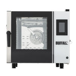 Buffalo Freestanding Smart Touchscreen Compact Combi Oven  6 x GN 1/1 with Installation Kit & Extraction Hood