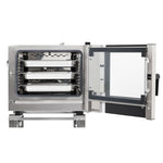 Buffalo Freestanding Smart Touchscreen Compact Combi Oven  6 x GN 1/1 with Installation Kit & Extraction Hood