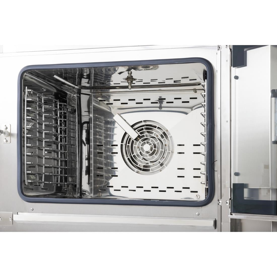 Buffalo Freestanding Smart Touchscreen Compact Combi Oven  6 x GN 1/1 with Installation Kit & Extraction Hood