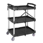 Vogue 3-Tier Polypropylene Folding Trolley Small