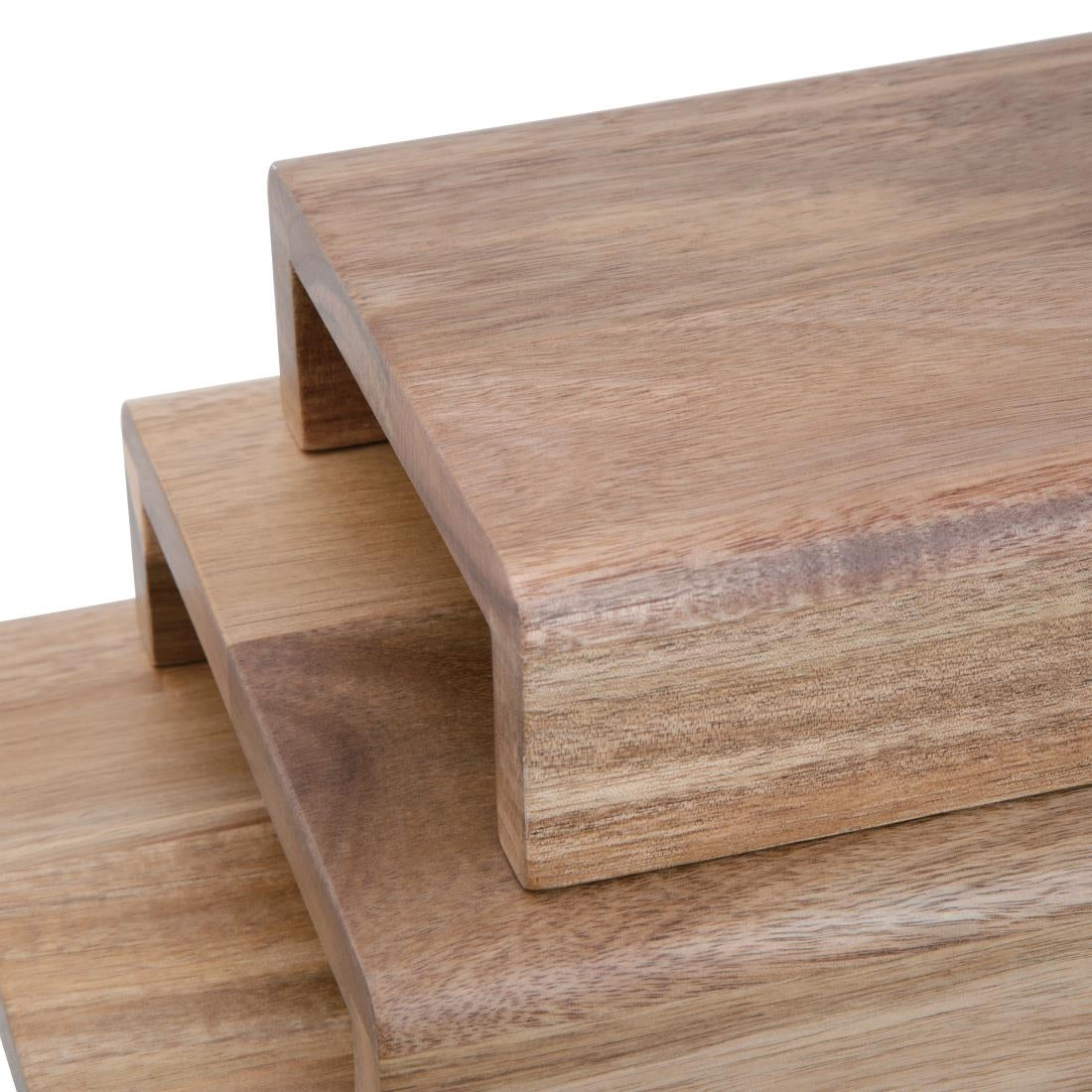 Olympia Acacia Wood Riser Set (3 Pack)